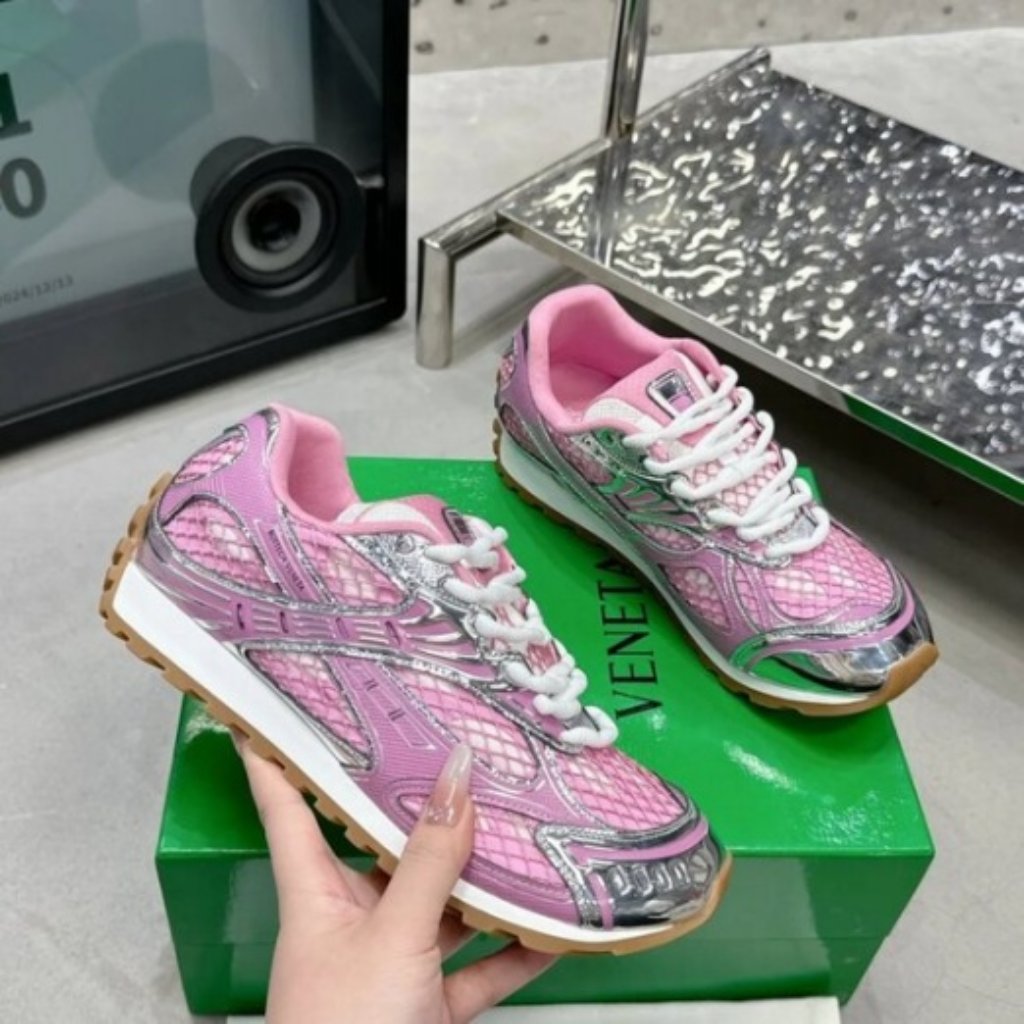 Sporty Chic Bv Purple Mesh Trainers